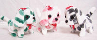 BATTERY OPER MULTI COLORED SPOTTED DALMATION WALKING BARKING DOG