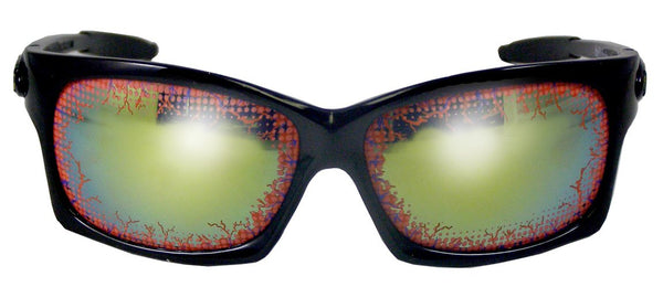 BLACK FRAME BLOOD SHOT EYES SUNGLASSES