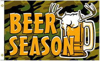 BEER SEASON DRINKING (3ft X 5ft) FLAG