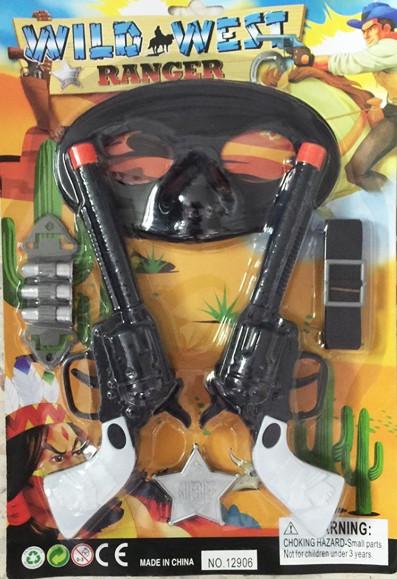 RANGER SET WITH TWIN PISTOLS GUNS AND MASK