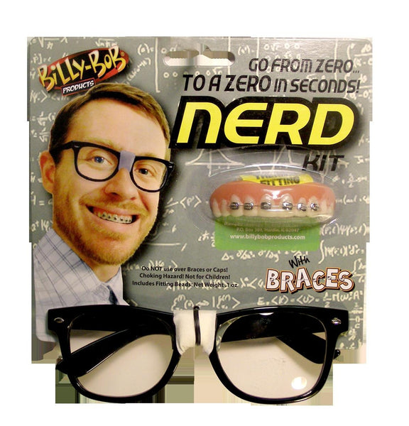 BILLY BOB NERD KIT WITH GLASSES AND TEETH W BRACES