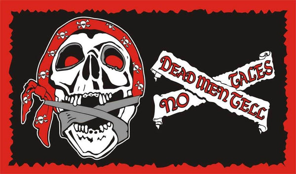 PIRATE DEADMEN TELL NO TALES (3ft X 5ft) FLAG