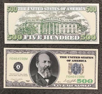 TRICK 500 DOLLAR BILLS FAKE MONEY