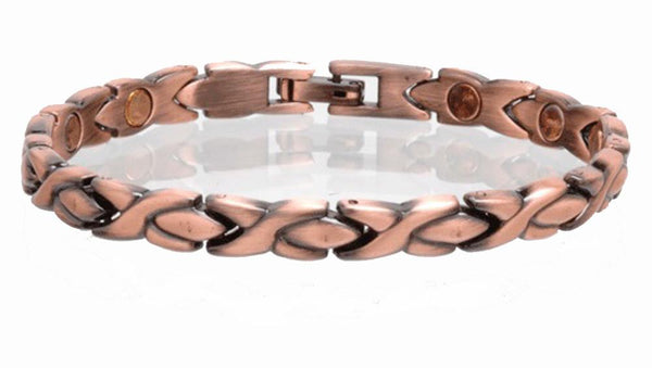 SOLID COPPER MAGNETIC LINK BRACELET style #LXO