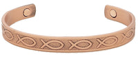 PURE HEAVY COPPER CHRISTIAN MAGNETIC BRACELET