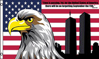 AMERICAN 911 NEVER FORGET EAGLE TOWERS (3ft X 5ft) FLAG