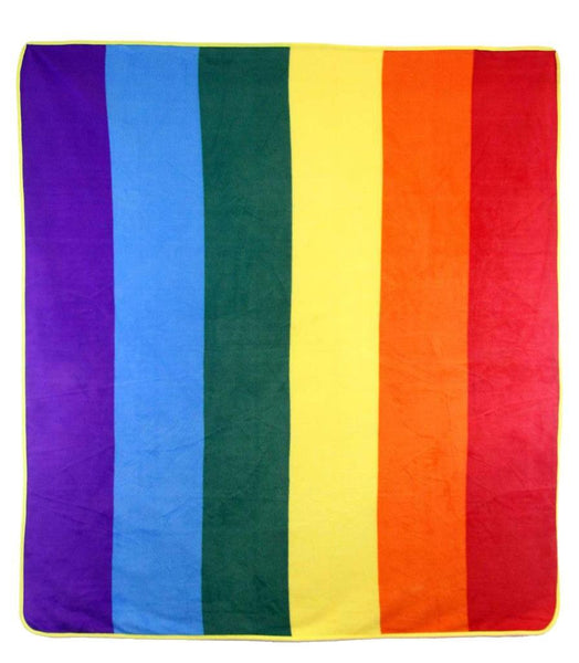 RAINBOW PRIDE LARGE (50in X 60in) PLUSH THROW BLANKET