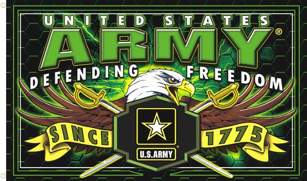 ARMY STRIKE FORCE MILITARY DELUXE (3ft X 5ft) FLAG