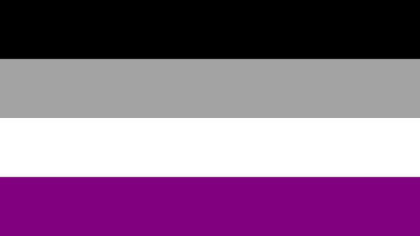 ASEXUAL rainbow PRIDE (3ft X 5ft) FLAG