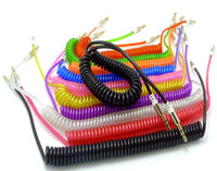DELUXE COILED 6 FOOT AUX AUXILLARY CABLE CORDS