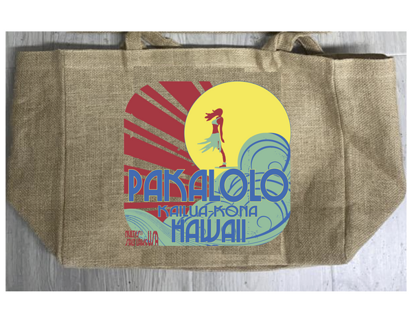 HAWAIIAN KONA GOLD MARIJUANA BURLAP TOTE BAG