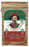 PANCHO VILLA MARIJUANA BURLAP BAG