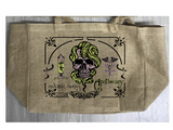 APOTHECARY MEDICAL MARIJUANA BURLAP TOTE BAG