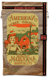 AMERICAN HOMEGROWN MARIJUANA BURLAP BAG