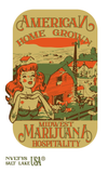 AMERICAN HOMEGROWN MARIJUANA BURLAP BAG