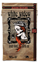 WHITE WIDOW MARIJUANA BURLAP BAG  ( sold by the piece )