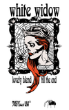 WHITE WIDOW MARIJUANA BURLAP BAG  ( sold by the piece )