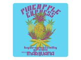 PINEAPPLE EXPRESS MARIJUANA BURLAP TOTE BAG