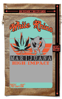 WHITE RHINO MARIJUANA BURLAP BAG  ( sold by the piece )
