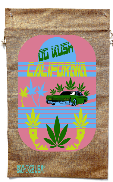 OG KUSH MARIJUANA BURLAP BAG