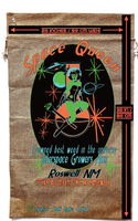 SPACE QUEEN MARIJUANA BURLAP BAG ( sold by the piece )