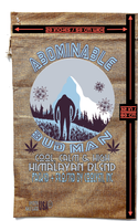 ABOMINABLE BUD MAN MARIJUANA BURLAP BAG