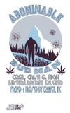 ABOMINABLE BUD MAN MARIJUANA BURLAP BAG