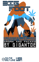 BIGFOOT MARIJUANA BURLAP BAG