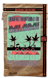 MIAMI MARIJUANA BURLAP BAG