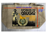 GAUCHO YERBA MATE BURLAP TOTE BAG
