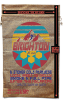 BRIGHTON UTAH  BURLAP BAG