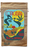 COPACABANA MARIJUANA BURLAP BAG