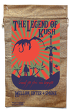 LEGEND OF KUSH MARIJUANA BURLAP BAG