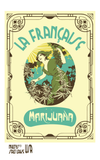 LA FRANCAISE MARIJUANA  BURLAP BAG