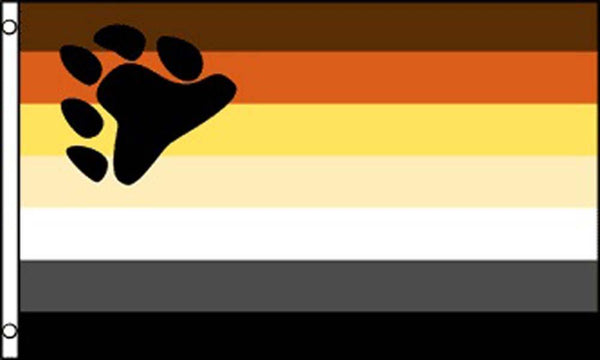 BEAR PAW RAINBOW PRIDE (3ft X 5ft) FLAG