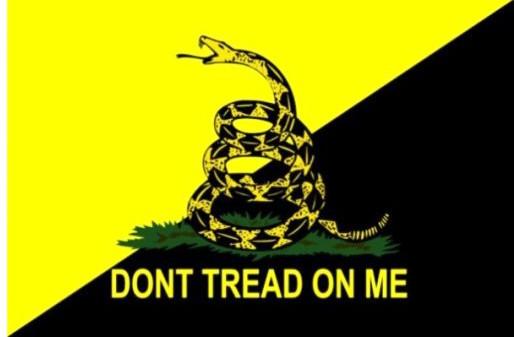 BLACK & YELLOW GADSDEN DONT TREAD ON ME (3ft X 5ft) FLAG
