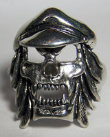 VAMPIRE BIKER SKULL WITH HAT BIKER RING