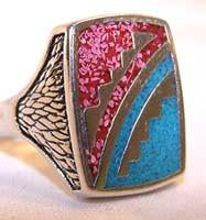 TWO COLOR BIKER RING
