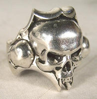 SKULL HEAD BIKER RING