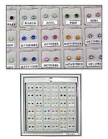 RHINESTONE CRYSTAL BIRTHSTONE EARINGS
