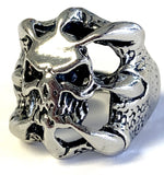 CLAW HOLDING SKULL METAL BIKER RING (SOLD BY THE PIECE)