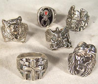 ASSORTED STYLES RANBOM PICKED BIKER RINGS