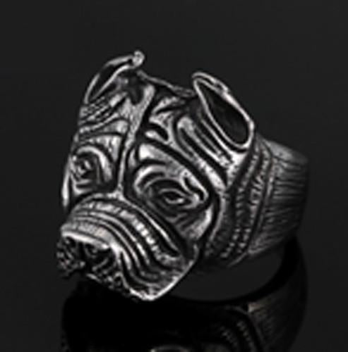 BULLDOG STAINLESS STEEL BIKER RING