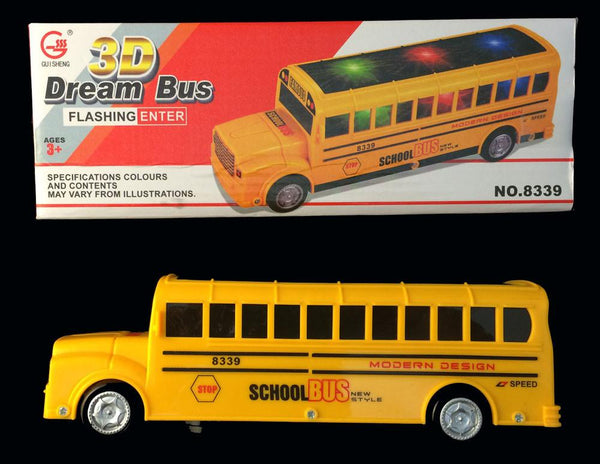 BATTERY OPERATED BUMP AND GO YELLOW SCHOOL BUS