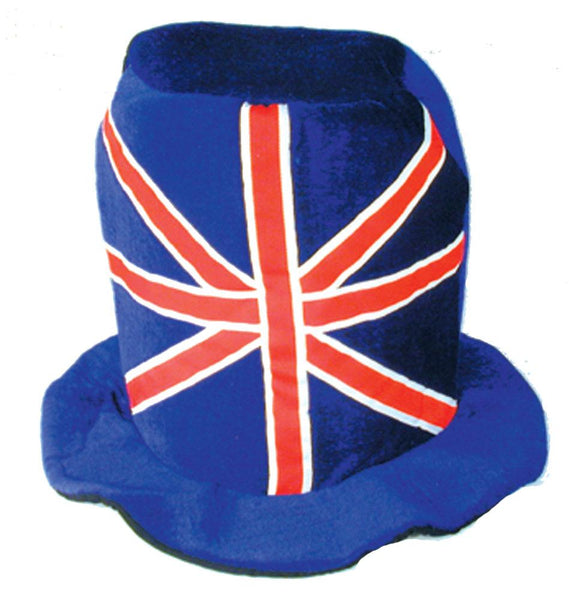PLUSH BRITISH FLAG CARNIVAL HAT