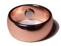 PURE HEAVY COPPER WEDDING BAND MAGNETIC RING