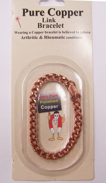 SOLID COPPER HEAVY WOMENS LINK BRACELET
