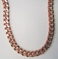 SOLID COPPER HEAVY MENS LINK NECKLACE