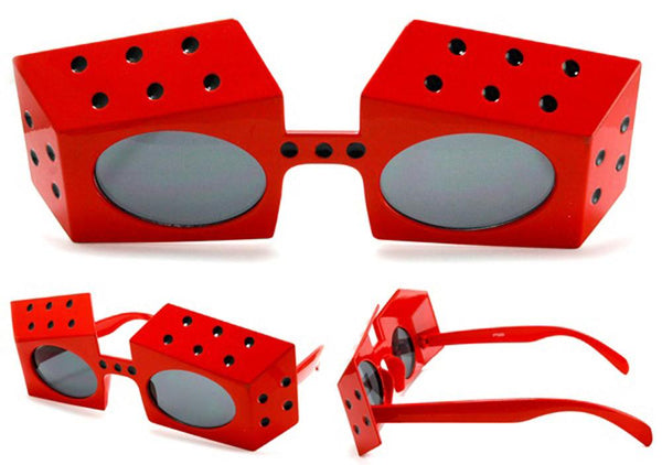 RED DICE PARTY GLASSES