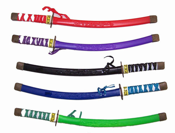DRAGON 24 INCH PLASTIC COLORED NINJA SWORD